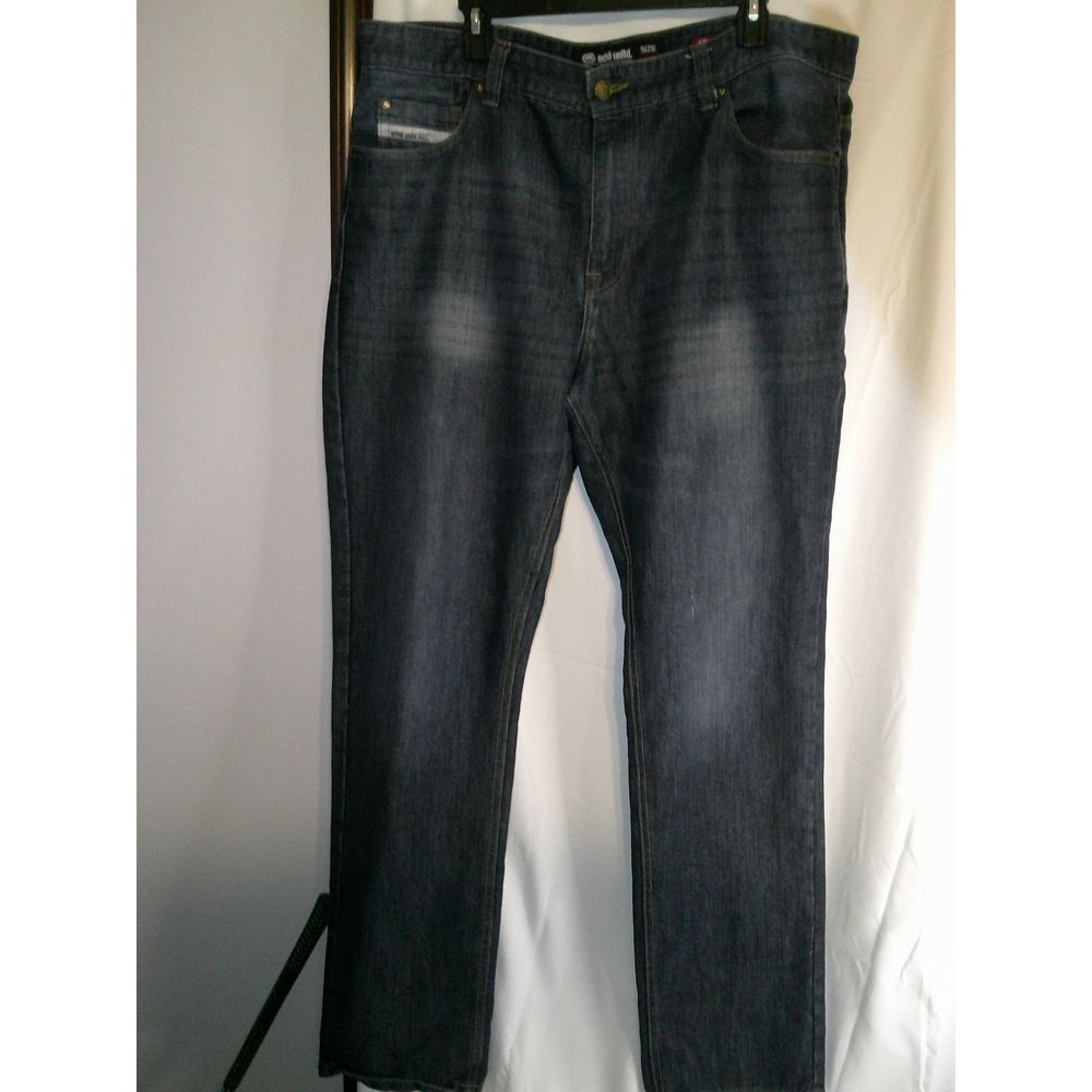 Ecko Unltd Men's Athletic Straight Leg Jeans with Signature Rhino Logo Size 38